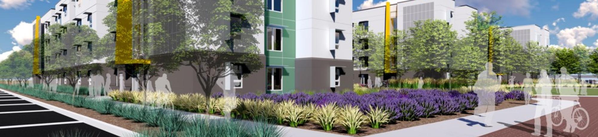 New undergrad apartments rendering
